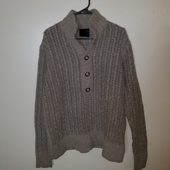 Couture Gray Wool Sweater L - Picture 1 of 5